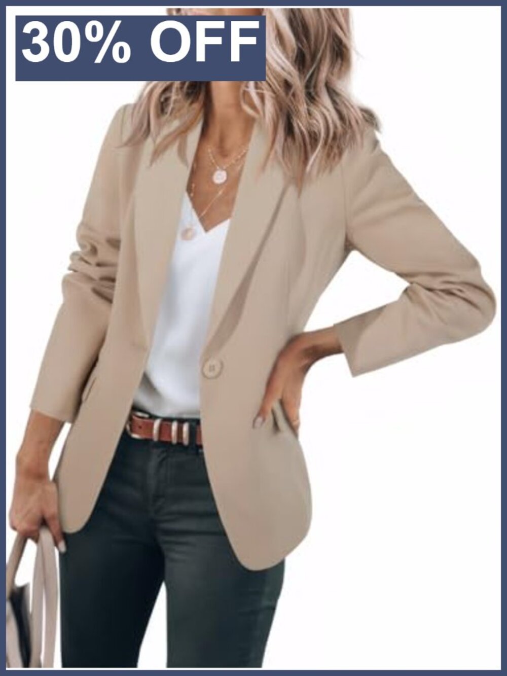 Womens Casual Blazers Long Sleeve Work Office Suit Jacket Blazer
